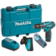 Дрель-шуруповерт аккумуляторный ударный Makita HP330DWLE 